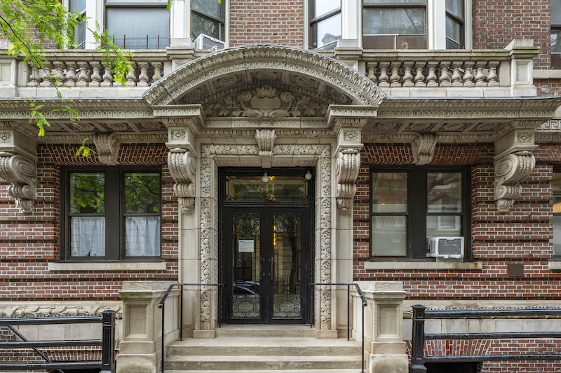 Entrance to The Markenfield at 611 West 111th Street in Morningside Heights